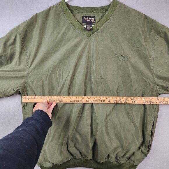 Guide Series V Neck Windbreaker Jacket Adult Large Brown Outdoors Golf Mens M - Picture 3 of 7